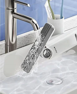 Mop Mini Płaski z Wyciskaczem do Mycia Okien Półek Przenośny + 2 Nakładki