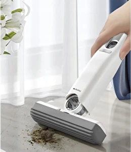 Mop Mini Płaski z Wyciskaczem do Mycia Okien Półek Przenośny + 2 Nakładki