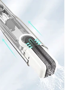 Mop Mini Płaski z Wyciskaczem do Mycia Okien Półek Przenośny + 2 Nakładki