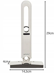 Mop Mini Płaski z Wyciskaczem do Mycia Okien Półek Przenośny + 2 Nakładki