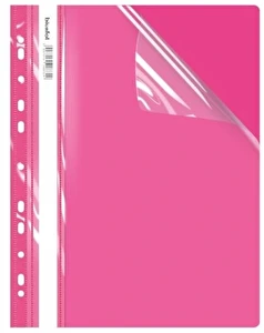 Skoroszyt A4 Twardy wpinany ECOnomy BIURFOL 1szt różowy