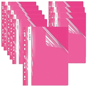 Skoroszyt A4 Twardy wpinany ECOnomy BIURFOL 10szt różowy