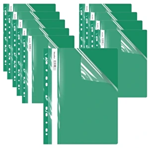 Skoroszyt A4 Twardy wpinany ECOnomy BIURFOL 10szt zielony