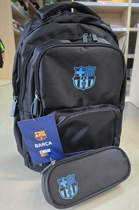 Plecak szkolny 3-kom FC Barcelona Astra czarny 27L