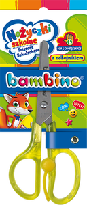 Nożyczki BAMBINO 14cm z odbojnikiem dla leworęcznych