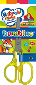 Nożyczki BAMBINO 14cm z odbojnikiem dla leworęcznych