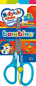 Nożyczki BAMBINO 14cm z odbojnikiem dla leworęcznych