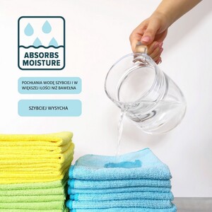 Ścierka z mikrofibry do samochodu, domu i biura 30x30 cm 30 sztuk