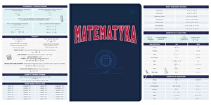 Zeszyty tematyczne ze ściągą A5 60 kartek Interdruk komplet 8szt klasa 7-8