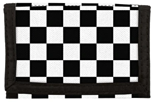 Portfel młodzieżowy na rzep BackUP A94 Szachownica