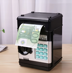 Sejf Skarbonka dla Dzieci na PIN Banknoty Bankomat Monety + Kod Wpłatomat