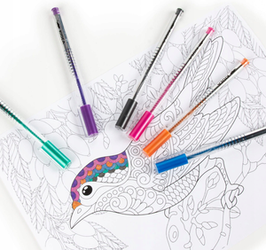 Długopis żelowy wielokolorowy Kidea metaliczne żelowe 6 kolorów