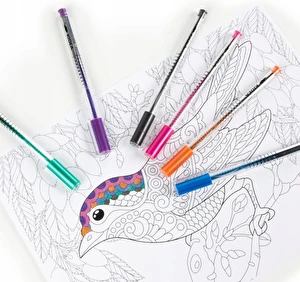 Długopis żelowy wielokolorowy Kidea metaliczne żelowe 6 kolorów