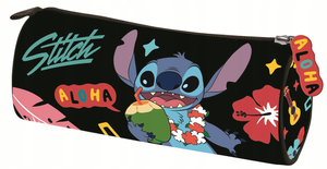 Piórnik Tuba Saszetka Okrągła Stitch Black Aloha