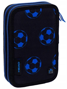 Piórnik rozkładany podwójny bez wyp. HEAD Neon Blue Football AC2