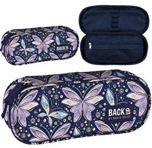 Piórnik saszetka z klapką BackUp 7 A04 Motyle Wróżki