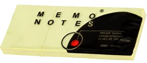 Karteczki samoprzylepne 40x50x3 100 szt żółte