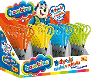 Nożyczki Bambino 14cm z podziałką