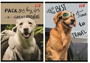 Zeszyt A5 60k w linię mix wzorów Unipap Traveler