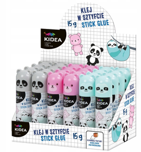 Klej w sztyfcie z figurka Zwierzaki Kidea 15 g