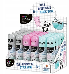 Klej w sztyfcie z figurka Zwierzaki Kidea 15 g