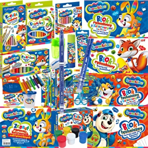 Wyprawka szkolna BAMBINO Mega XXL klasa 1, 2, 3 + długopis