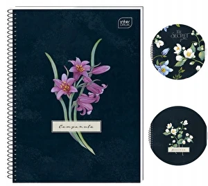 Kołozeszyt kołonotatnik A5 100k kratka 70g perforacja Hybrid Fiori