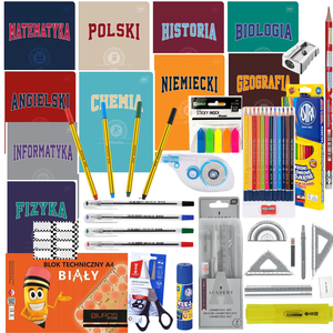 Wyprawka szkolna zeszyty tematyczne klasa 4-8 + plan lekcji 751211