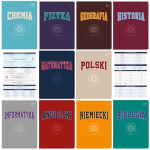 Wyprawka szkolna zeszyty tematyczne klasa 4-8 + plan lekcji 751211