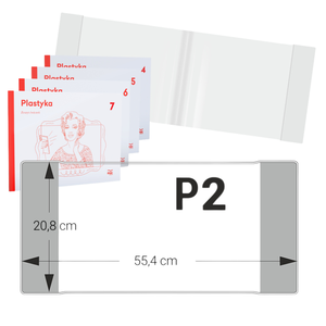 Okładka na książkę P2 20,8 cm x 55,4 cm Plastyka