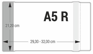 Okładka na zeszyt A5 regulowana kolorowe zakładki 1szt