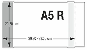 Okładka na zeszyt A5 regulowana kolorowe zakładki 1szt