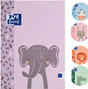 Zeszyt A4 32k w kratkę Oxford różne wzory zwierzątek girls