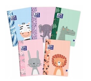 Zeszyt A4 32k w kratkę Oxford różne wzory zwierzątek girls