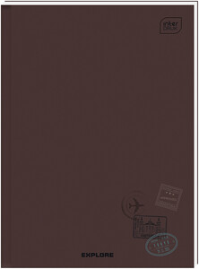 Brulion A4 96k kratka 70g MIX2 twarda oprawa