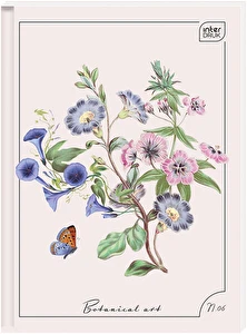 Brulion A4 96k kratka INTERDRUK twarda oprawa MIX