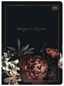 Zeszyt A5 96k kratka 70g Satin Gold Interdruk Metaliczny dziewczęcy