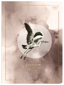 Zeszyt A5 96k kratka 70g Satin Gold Interdruk Metaliczny dziewczęcy