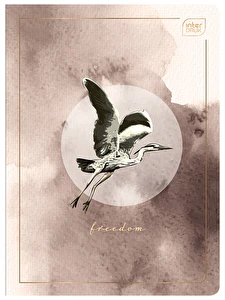 Zeszyt A5 96k kratka 70g Satin Gold Interdruk Metaliczny dziewczęcy