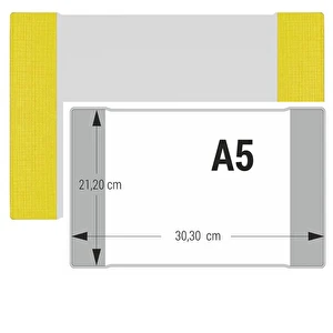 Okładka na zeszyt A5 BIURFOL kolorowe zakładki 1 sztuka