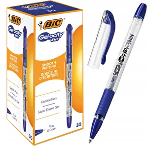 Długopis żelowy BIC GEL-OCITY Stic 0,5mm NIEBIESKI 30 sztuk