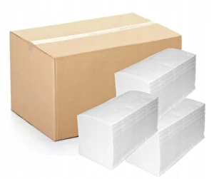 Ręczniki ZZ składane białe 2W celuloza EuroMIS 3000szt