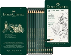 Ołówki artystyczne Faber-Castell 9000 Art Set 12 sztuk