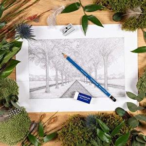 Ołówki kreślarskie do szkicowania Staedtler 6 szt + GRATIS