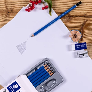 Ołówki kreślarskie do szkicowania Staedtler 6 szt + GRATIS