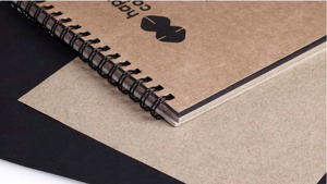 Szkicownik na spirali A4 25+25 czarny/brąz Happy Color