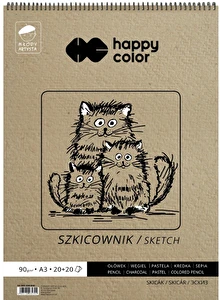 Szkicownik na spirali A3 90g Młody Artysta GDD