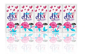 Chusteczki higieniczne bezzapachowe Elfi 2 warst. 10 szt w opakowaniu