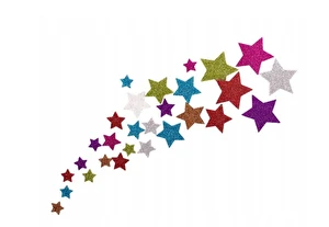 Naklejki dekoracyjne Astra Brokatowe Gwiazdki