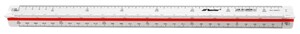 Skalówka plastikowa nr 27 30cm 1:10-100/20-200/25-250/50-500/75-750/125-1250